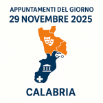 appuntamenti in calabria 29 nov 2025