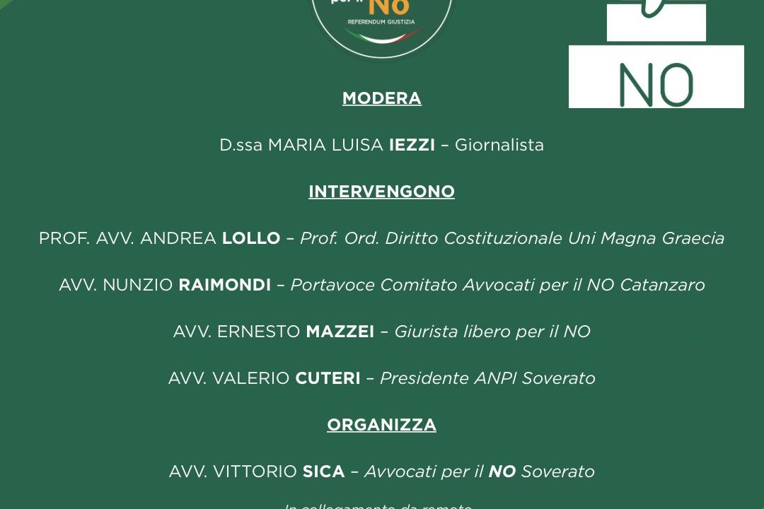 incontro referendum costituzionale Soverato 20 marzo