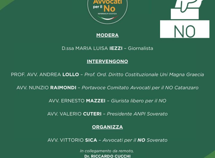 incontro referendum costituzionale Soverato 20 marzo